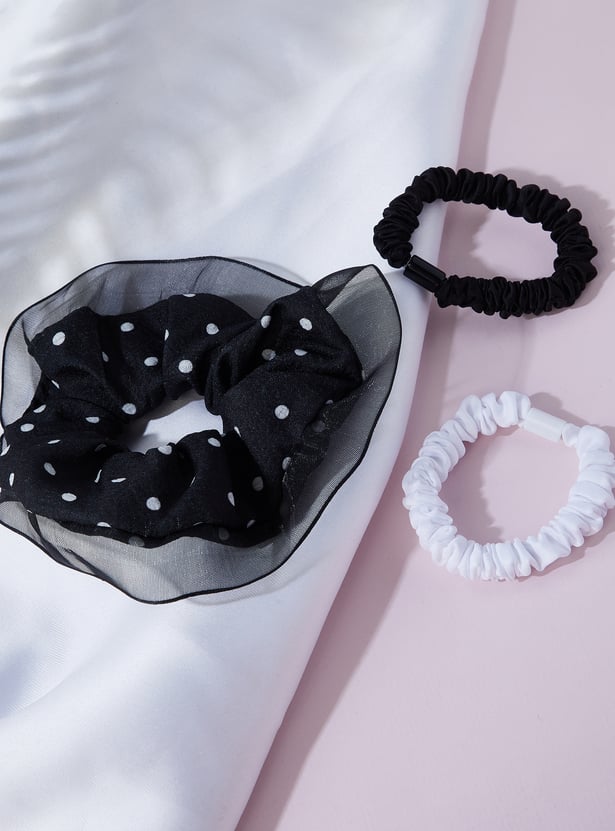 Women Printed Scrunchies - Pack of 3