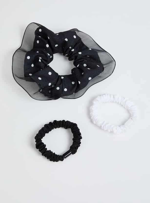 Women Printed Scrunchies - Pack of 3