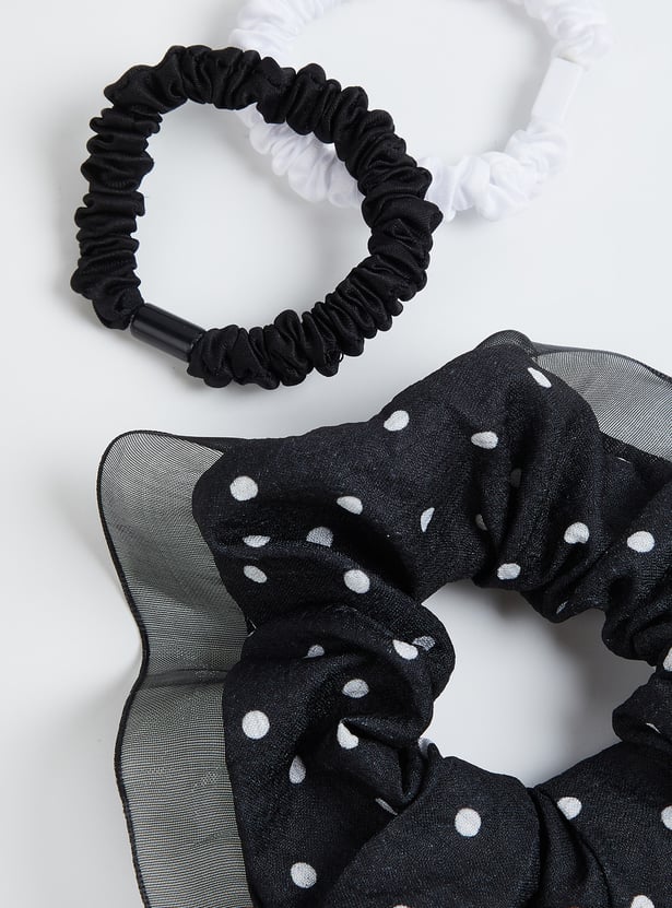Women Printed Scrunchies - Pack of 3