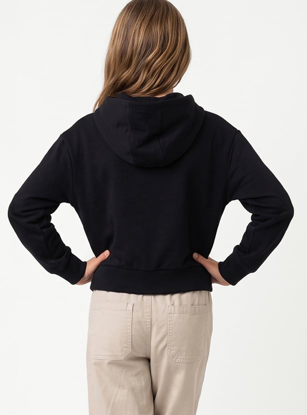 Girls Printed Hoodie