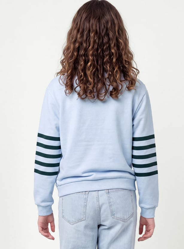 Girls Striped Sweatshirt
