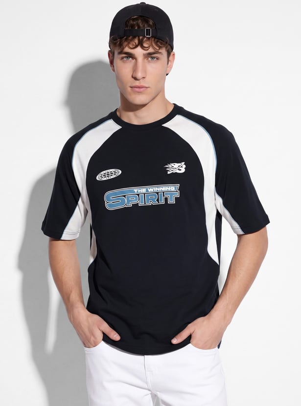 URB_N Men Oversized Raglan Sleeves T-shirt