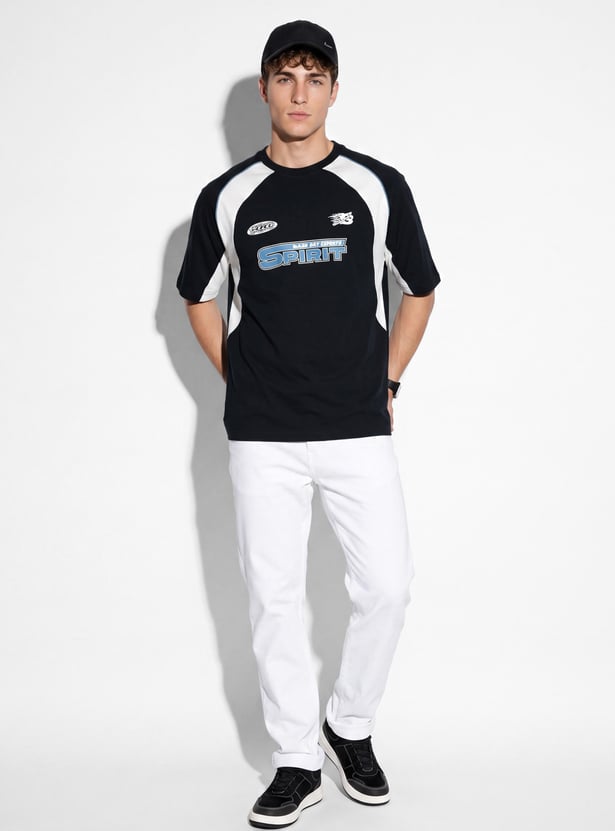 URB_N Men Oversized Raglan Sleeves T-shirt