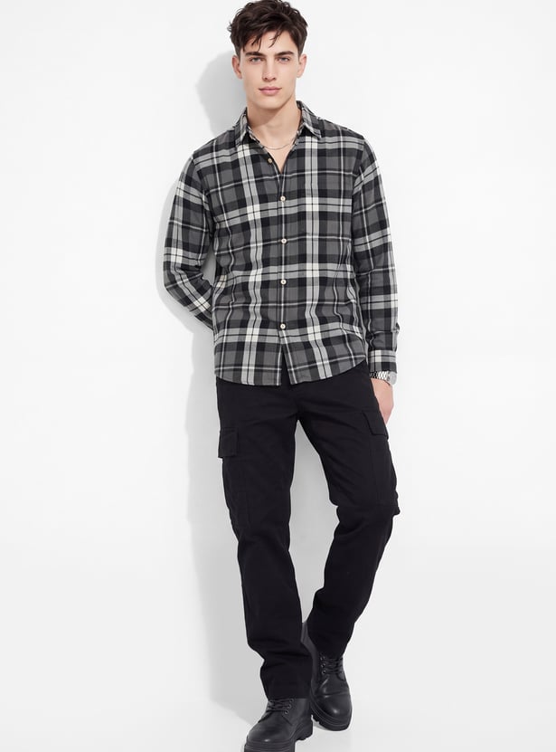 URB_N Men Checked Shirt
