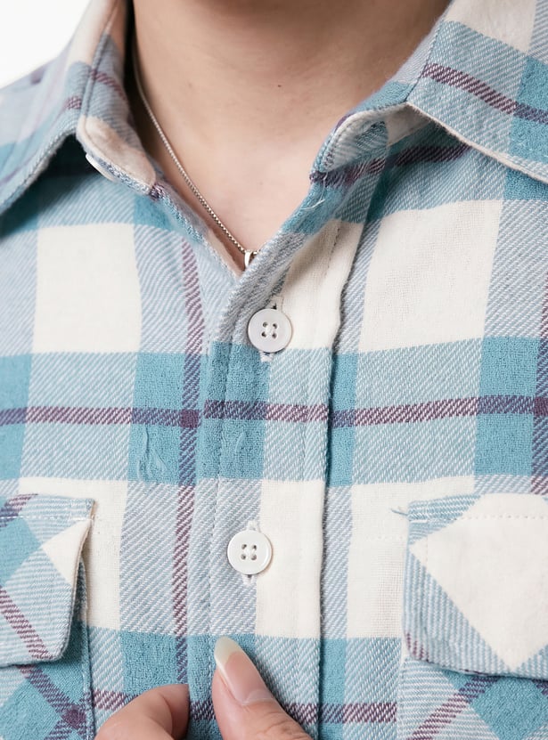 URB_N Men Checked Oversized Shirt