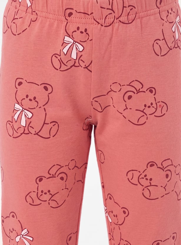Girls Printed Leggings