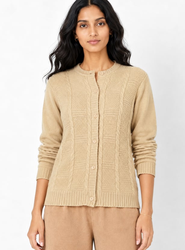 Women Textured Cardigan
