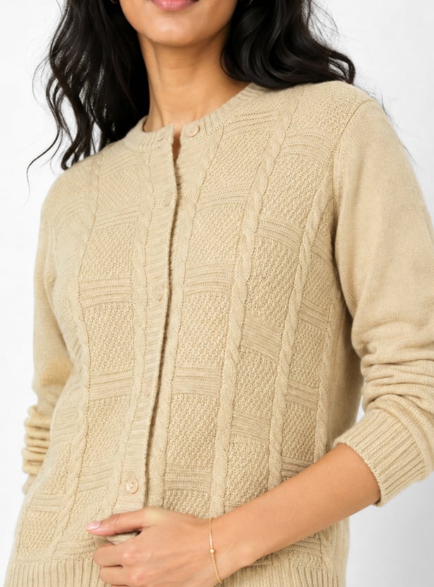 Women Textured Cardigan