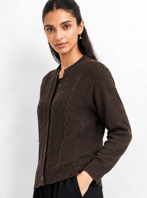 Women Textured Cardigan