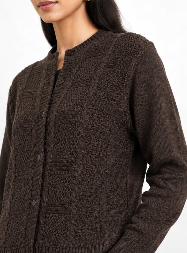 Women Textured Cardigan