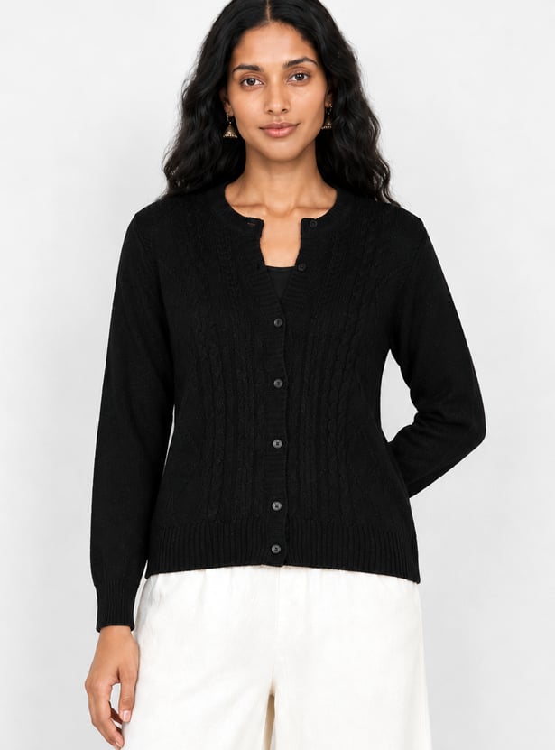 Women Textured Cardigan