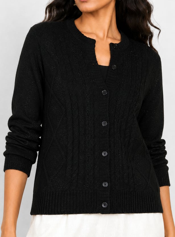 Women Textured Cardigan