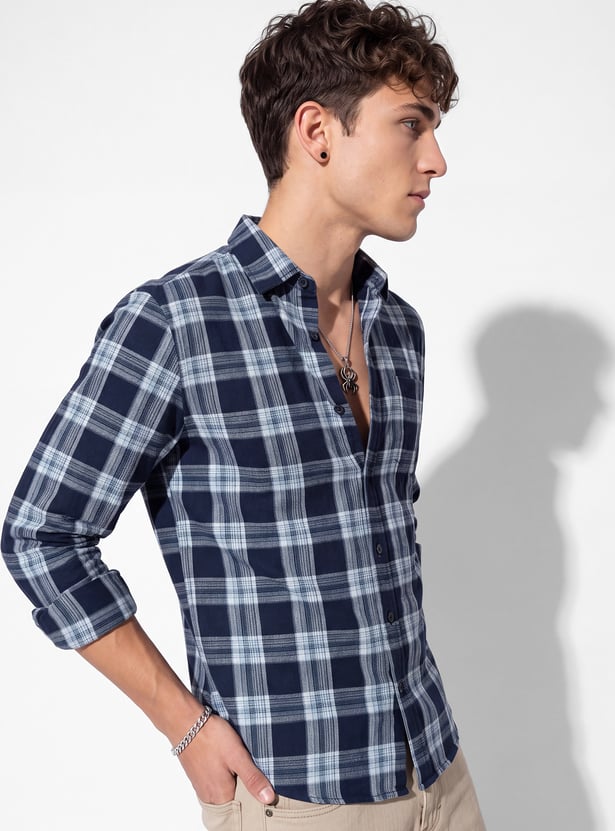 Men Checked Regular Shirt