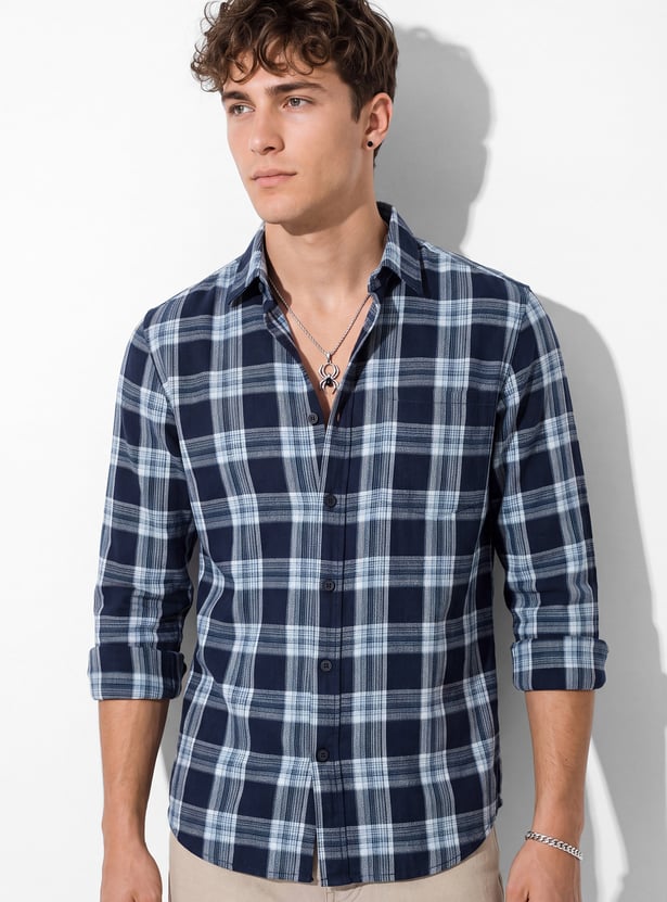 Men Checked Regular Shirt