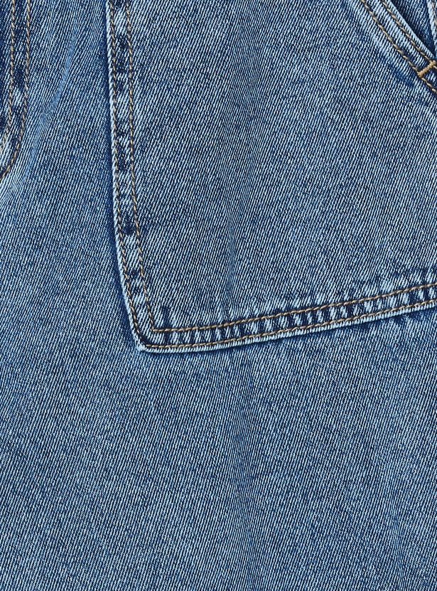 Girls Mid-Rise Cargo Jeans
