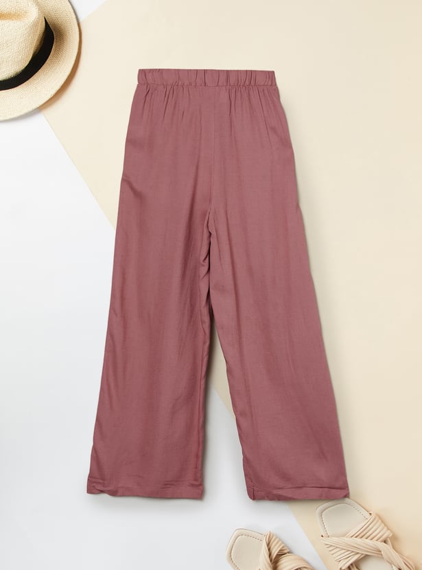 Girls Embroidered Trousers