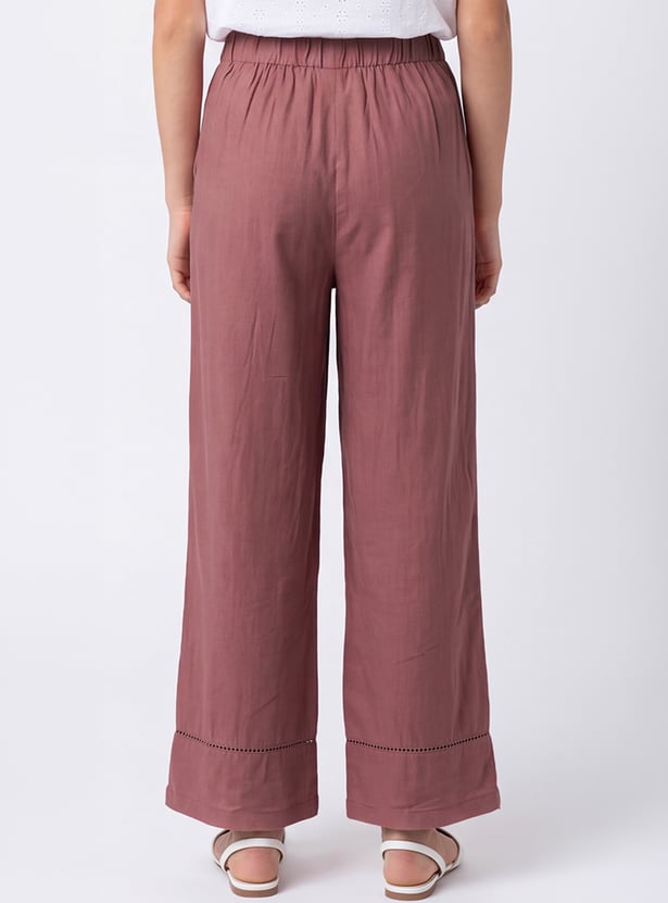 Girls Embroidered Trousers