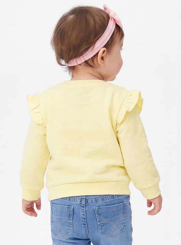 Girls Duck Printed Sweatshirt