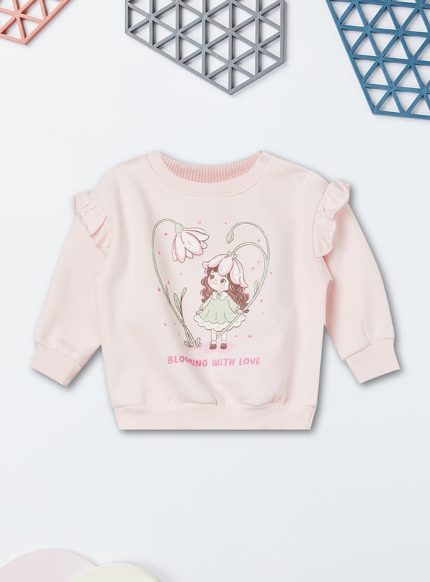 Girls Printed Sweatshirt