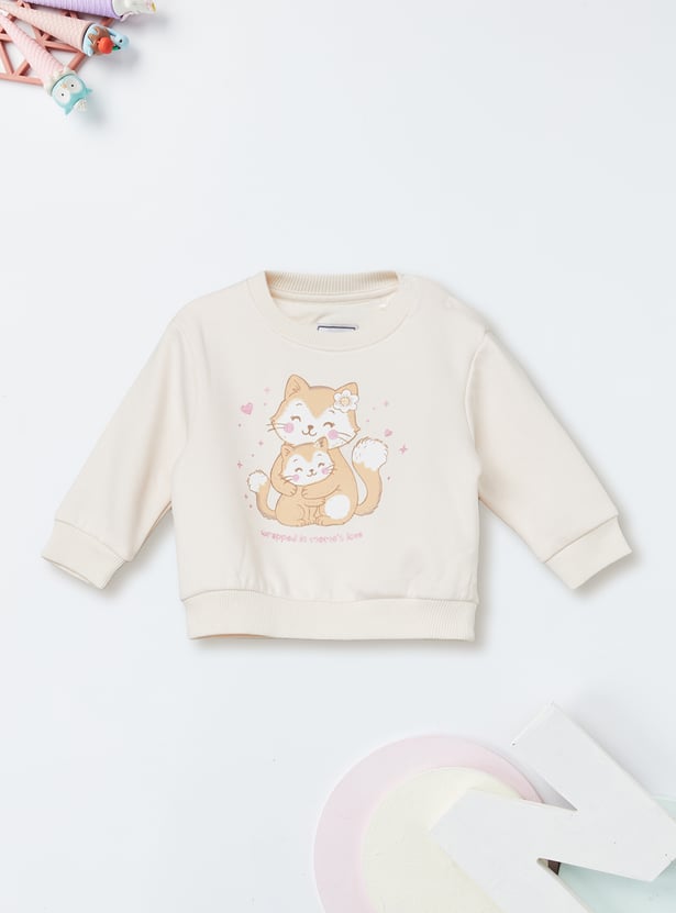 Girls Printed Sweatshirt