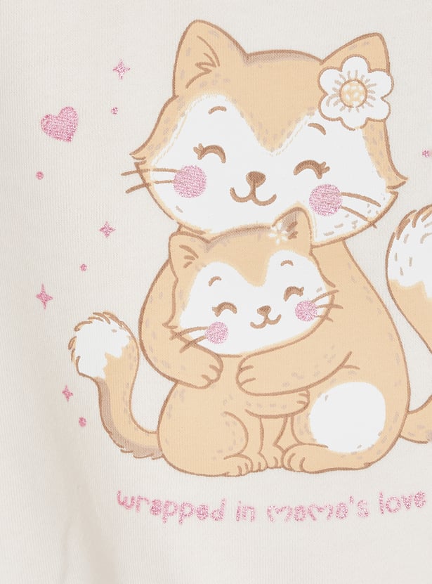 Girls Printed Sweatshirt