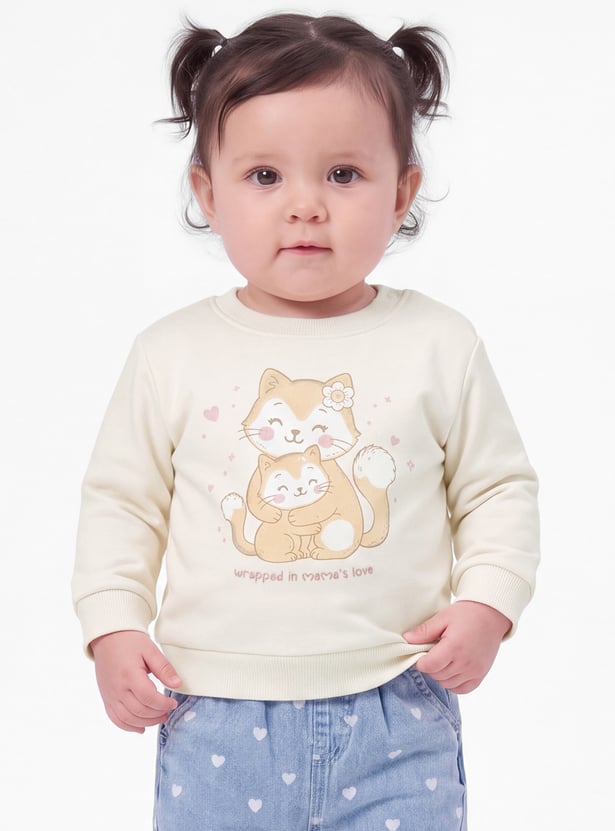 Girls Printed Sweatshirt