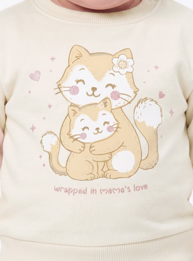 Girls Printed Sweatshirt