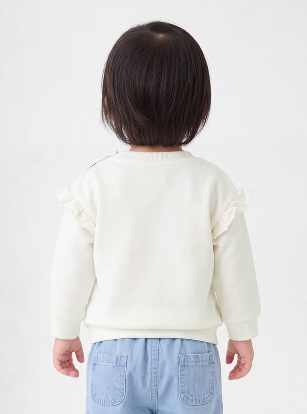Girls Penguin Printed Sweatshirt