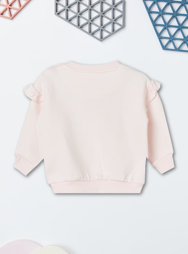 Girls Floral Print Sweatshirt