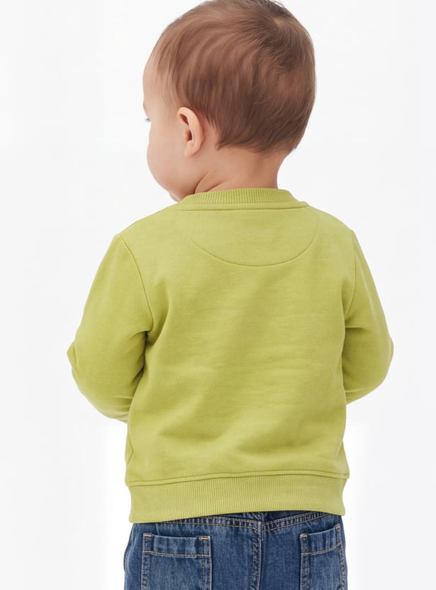 Boys Duck Printed Pullover Sweatshirt