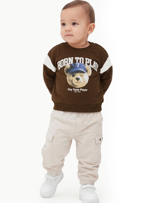 Boys Printed Pullover Sweatshirt