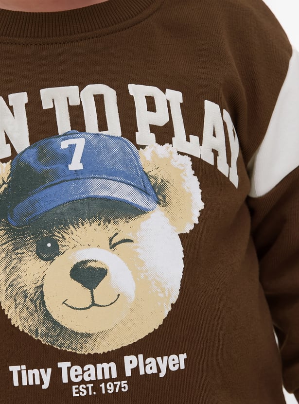 Boys Printed Pullover Sweatshirt