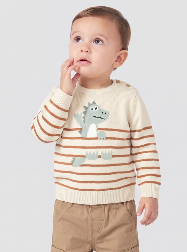 Boys Striped Knitted Sweater