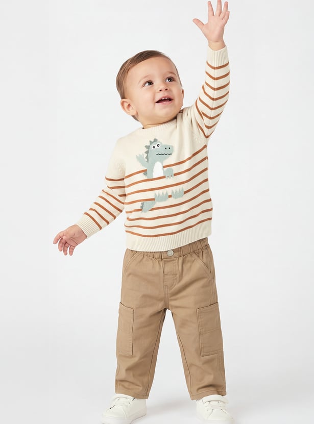 Boys Striped Knitted Sweater
