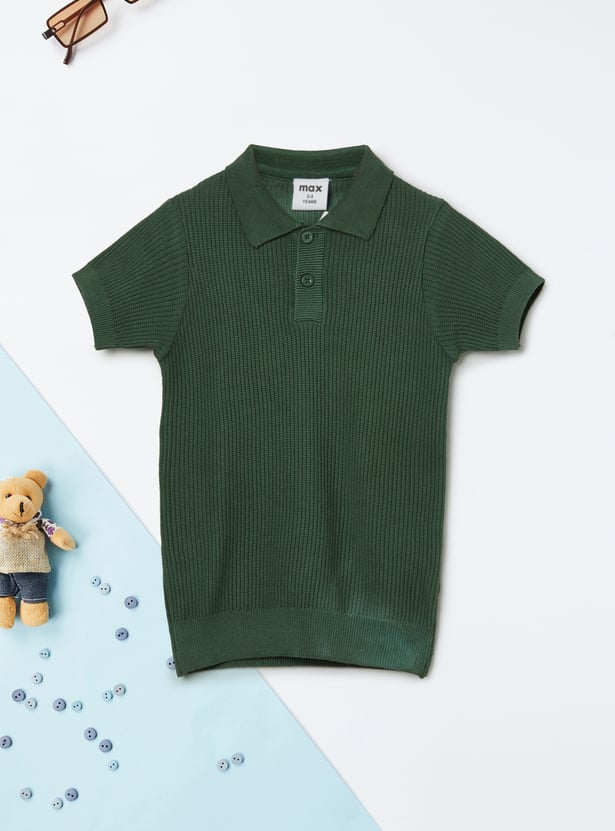 Boys Knit Polo T-shirt