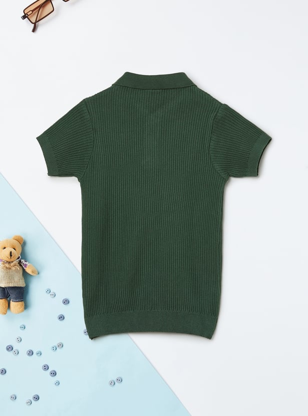 Boys Knit Polo T-shirt