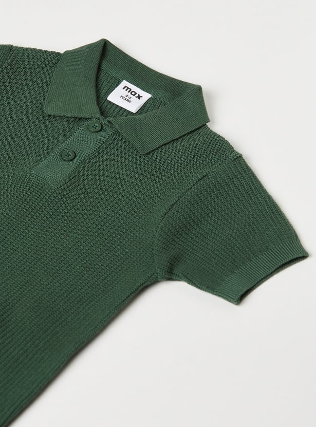 Boys Knit Polo T-shirt