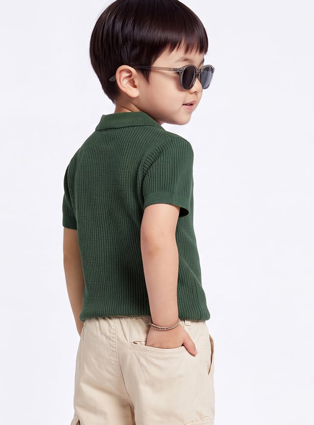 Boys Knit Polo T-shirt