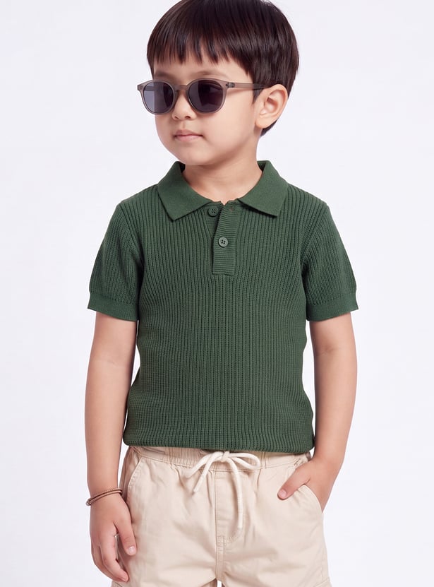 Boys Knit Polo T-shirt