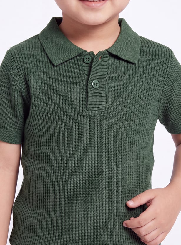 Boys Knit Polo T-shirt
