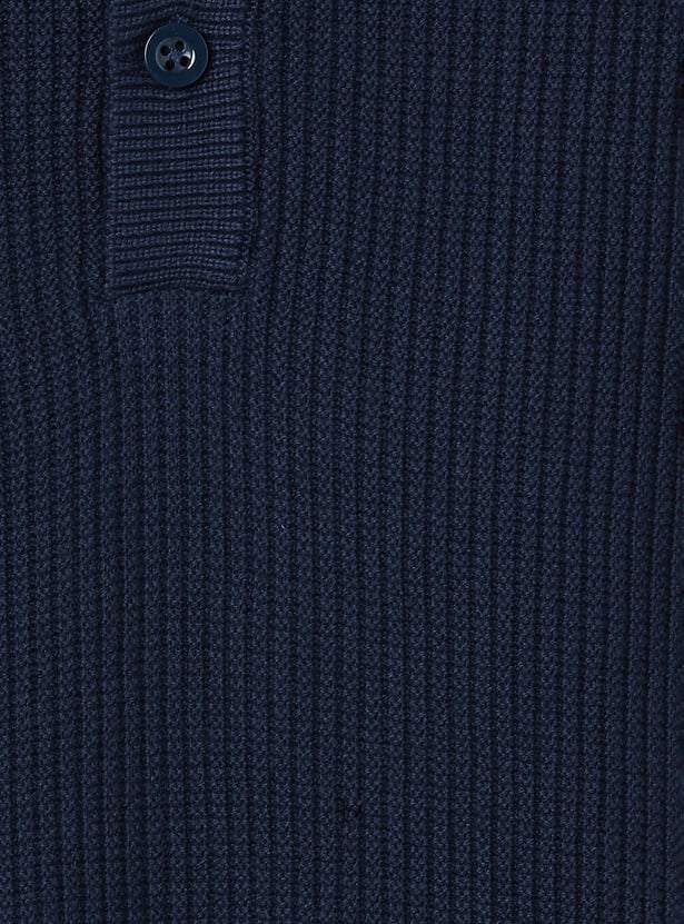Boys Solid Polo T-shirt