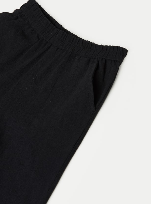 Girls Embroidered Trousers Set