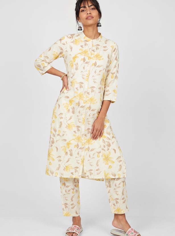 Women Floral Print Kurta Set