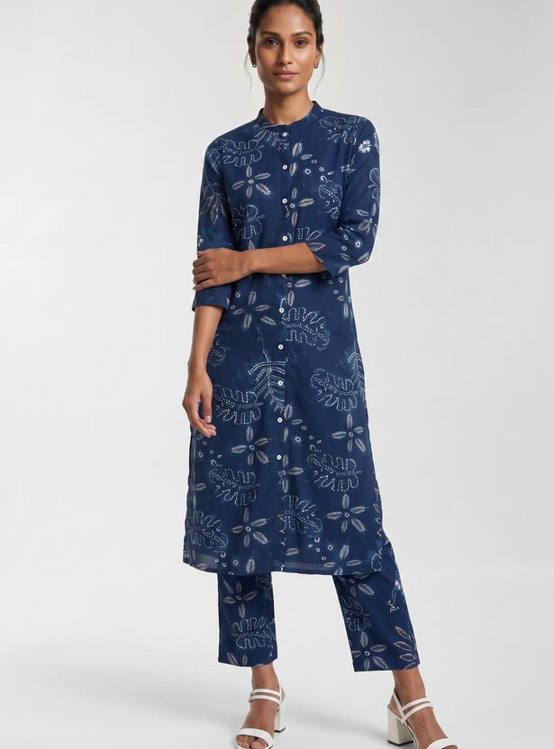 Women Printed Straight Kurta Set
