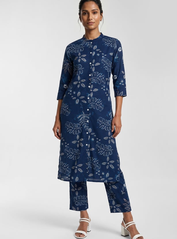 Women Printed Straight Kurta Set
