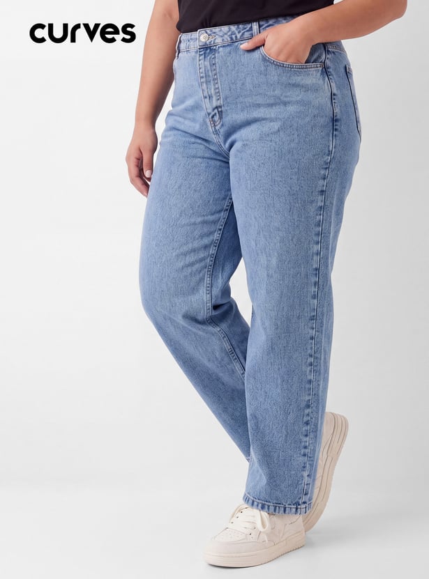 Women High-Rise Wide Leg Jeans