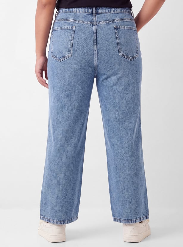 Women High-Rise Wide Leg Jeans