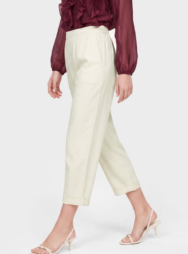 Women Solid Trousers