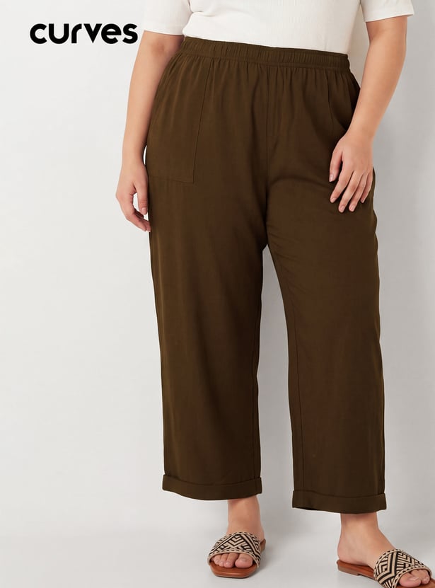 Women Solid Trousers