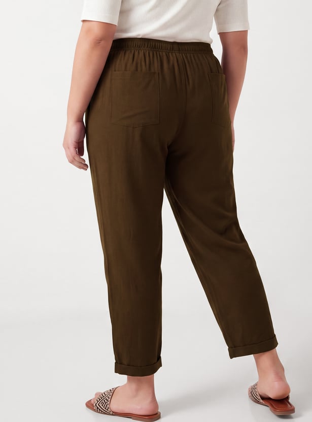Women Solid Trousers